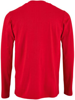 Sols Heren Keizerlijk T-Shirt met lange mouwen (Rood) - 2XL