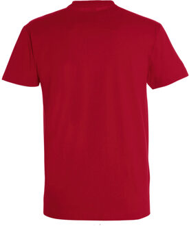 Sols Heren Keizerlijke Zwaargewicht T-Shirt met korte mouwen (Chillirood) - maat