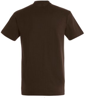 Sols Heren Keizerlijke Zwaargewicht T-Shirt met korte mouwen (Chocolade) - maat 3XL Chocoladebruin