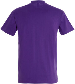Sols Heren Keizerlijke Zwaargewicht T-Shirt met korte mouwen (Donkerpaars) - maat XL