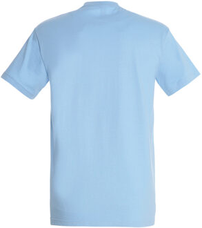 Sols Heren Keizerlijke Zwaargewicht T-Shirt met korte mouwen (Hemelsblauw) - maat XL