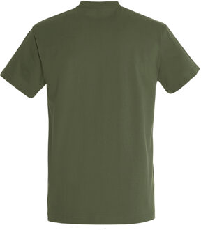 Sols Heren Keizerlijke Zwaargewicht T-Shirt met korte mouwen (Leger) Groen - S