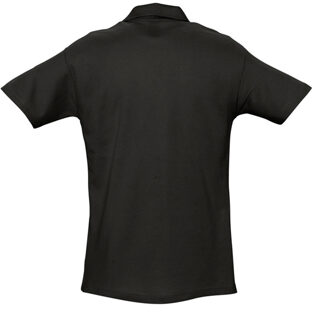 Sols Heren Lente II Korte Mouw Zwaarlijvig Poloshirt (Zwart) - maat 3XL