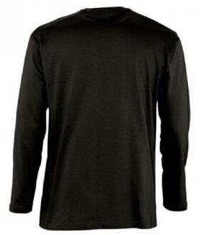 Sols Heren Monarch T-Shirt met lange mouwen (Diep zwart) - 2XL