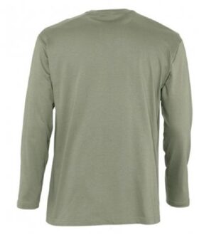 Sols Heren Monarch T-Shirt met lange mouwen (Khaki) Kaki - XL