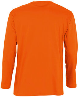 Sols Heren Monarch T-Shirt met lange mouwen (Oranje) - maat M