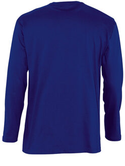 Sols Heren Monarch T-Shirt met lange mouwen (Ultramarijn) - maat S Blauw