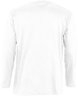 Sols Heren Monarch T-Shirt met lange mouwen (Wit) - maat XL