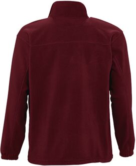 Sols Heren North Full Zip Outdoor Fleece Jacket (Bourgondië) - maat M Bourgogne