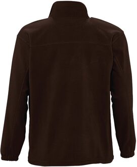 Sols Heren North Full Zip Outdoor Fleece Jacket (Donkere chocolade) Veelkleurig - 4XL