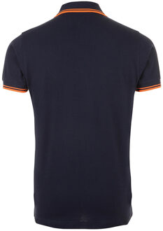 Sols Heren Pasadena getipt korte mouw Pique Polo Shirt (Franse marine/Neon Orange) - maat S Veelkleurig