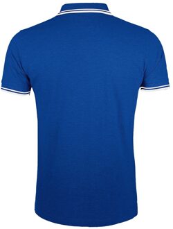 Sols Heren Pasadena getipt korte mouw Pique Polo Shirt (Koninklijk/Wit) Veelkleurig - XL