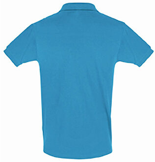 Sols Heren Perfect Pique Korte Mouw Poloshirt (Aqua) Blauw - XL