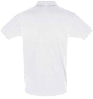 Sols Heren Perfect Pique Korte Mouw Poloshirt (Wit) - maat M