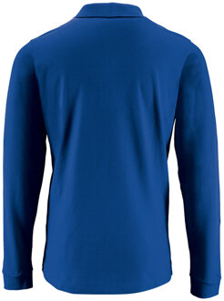 Sols Heren Perfecte Lange Mouw Pique Polo Shirt (Koningsblauw)