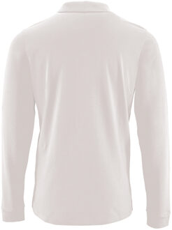 Sols Heren Perfecte Lange Mouw Pique Polo Shirt (Wit) - maat 3XL