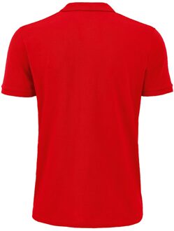 Sols Heren Planet Pique Organisch Poloshirt (Rood) - maat XL