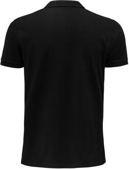 Sols Heren Planet Pique Organisch Poloshirt (Zwart) - maat 2XL