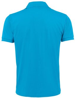Sols Heren Prime Pique Poloshirt met korte mouwen (Aqua) - maat 2XL Blauw