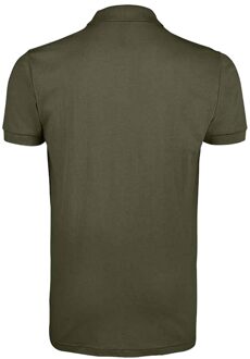 Sols Heren Prime Pique Poloshirt met korte mouwen (Leger) Groen - XL