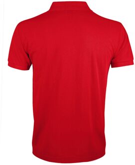 Sols Heren Prime Pique Poloshirt met korte mouwen (Rood) - maat 2XL