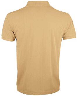 Sols Heren Prime Pique Poloshirt met korte mouwen (Zand) - maat L