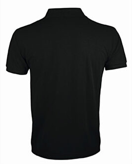 Sols Heren Prime Pique Poloshirt met korte mouwen (Zwart) - XL