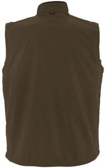 Sols Heren Rallye Soft Shell Bodywarmer Jacket (Donkere chocolade) Chocoladebruin - 3XL