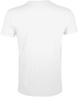 Sols Heren Regent Slim Fit T-Shirt met korte mouwen (Wit) - maat XS