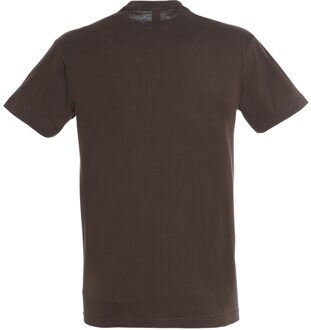 Sols Heren Regent T-Shirt met korte mouwen (Chocolade) - maat M Chocoladebruin
