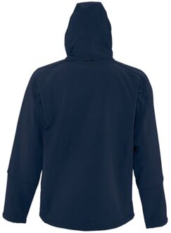 Sols Heren Replay Hooded Soft Shell Jacket (ademend, winddicht en waterbestendig) (Franse marine) Navy - XL