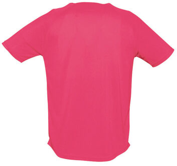 Sols Heren Sportief T-Shirt met korte mouwen Performance (Neonroze) - maat 2XL