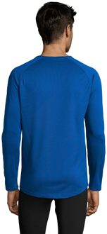 Sols Heren Sportief T-Shirt met lange mouwen (Koningsblauw) - maat S