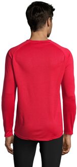 Sols Heren Sportief T-Shirt met lange mouwen (Rood) - 3XL