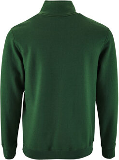 Sols Heren Stan Contrast Zip Neck Sweatshirt (Fles groen) - maat S