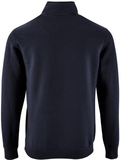 Sols Heren Stan Contrast Zip Neck Sweatshirt (Franse marine) Navy