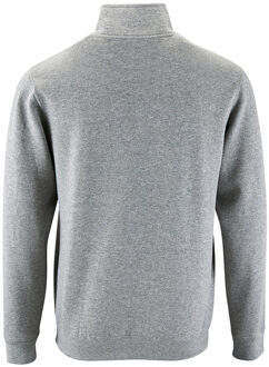 Sols Heren Stan Contrast Zip Neck Sweatshirt (Grijze Mergel) Grijs - 3XL