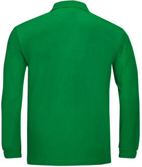 Sols Heren-Winter II Poloshirt met lange mouwen van Piqué katoen (Kelly) - maat M Groen