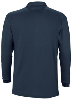Sols Heren-Winter II Poloshirt met lange mouwen van Piqué katoen (Marine) Navy
