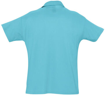 Sols Heren Zomer II Pique Poloshirt met korte mouwen (Blauw Atol) - maat XL