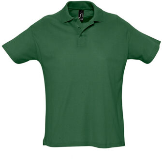 Sols Heren Zomer II Pique Poloshirt met korte mouwen (Bosgroen) - XL