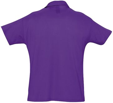 Sols Heren Zomer II Pique Poloshirt met korte mouwen (Donkerpaars) - S