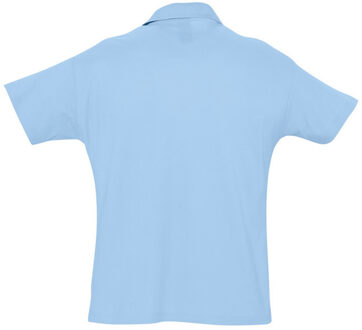 Sols Heren Zomer II Pique Poloshirt met korte mouwen (Hemelsblauw) - S