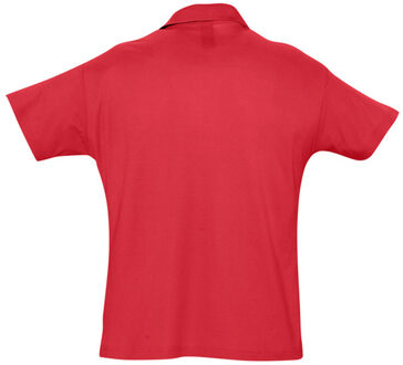 Sols Heren Zomer II Pique Poloshirt met korte mouwen (Rood) - 2XL