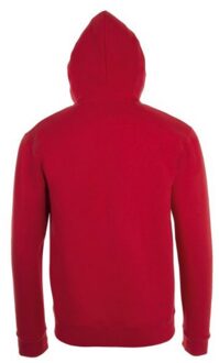 Sols Herenstenen Ritssluiting in de vorm van een gewone Hoodie (Rood)