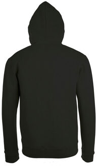 Sols Herenstenen Ritssluiting in de vorm van een gewone Hoodie (Zwart) - XL