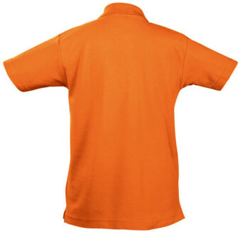Sols Kinder Unisex Zomer II Pique Polo Shirt (Oranje) - maat 6J / 116cm