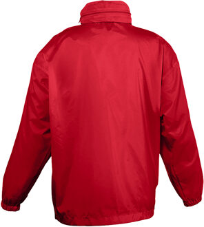 Sols Kinderen Unisex Surf Windbreaker Jacket (waterbestendig en winddicht) (Rood) - maat