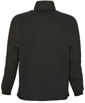 Sols Ness Unisex Zip Neck Anti-Pill Fleece Top (Zwart) - L