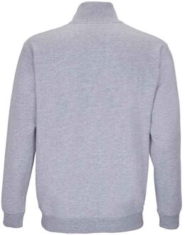 Sols Uniseks Conrad Marl Sweatshirt met Quarter Zip voor volwassenen (Grijze Mergel) - maat 4XL Grijs